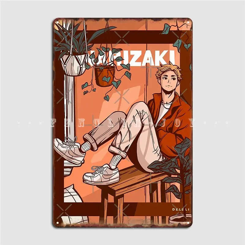 

Металлический плакат Atsumu Miya на заказ, Настенный декор для кинотеатра, гостиной, жестяной плакат