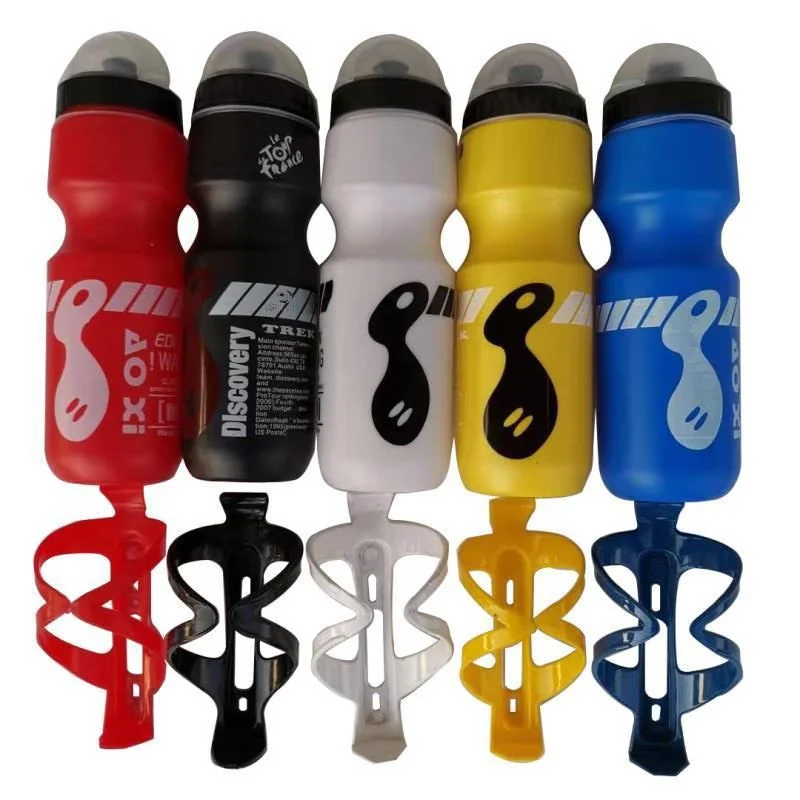 

750ML Cycling Bottles Outdoor Sport Camping Drink Jug Free Cup Holder Portable Mountain Bicycle Water Bottle Cycling Equipment