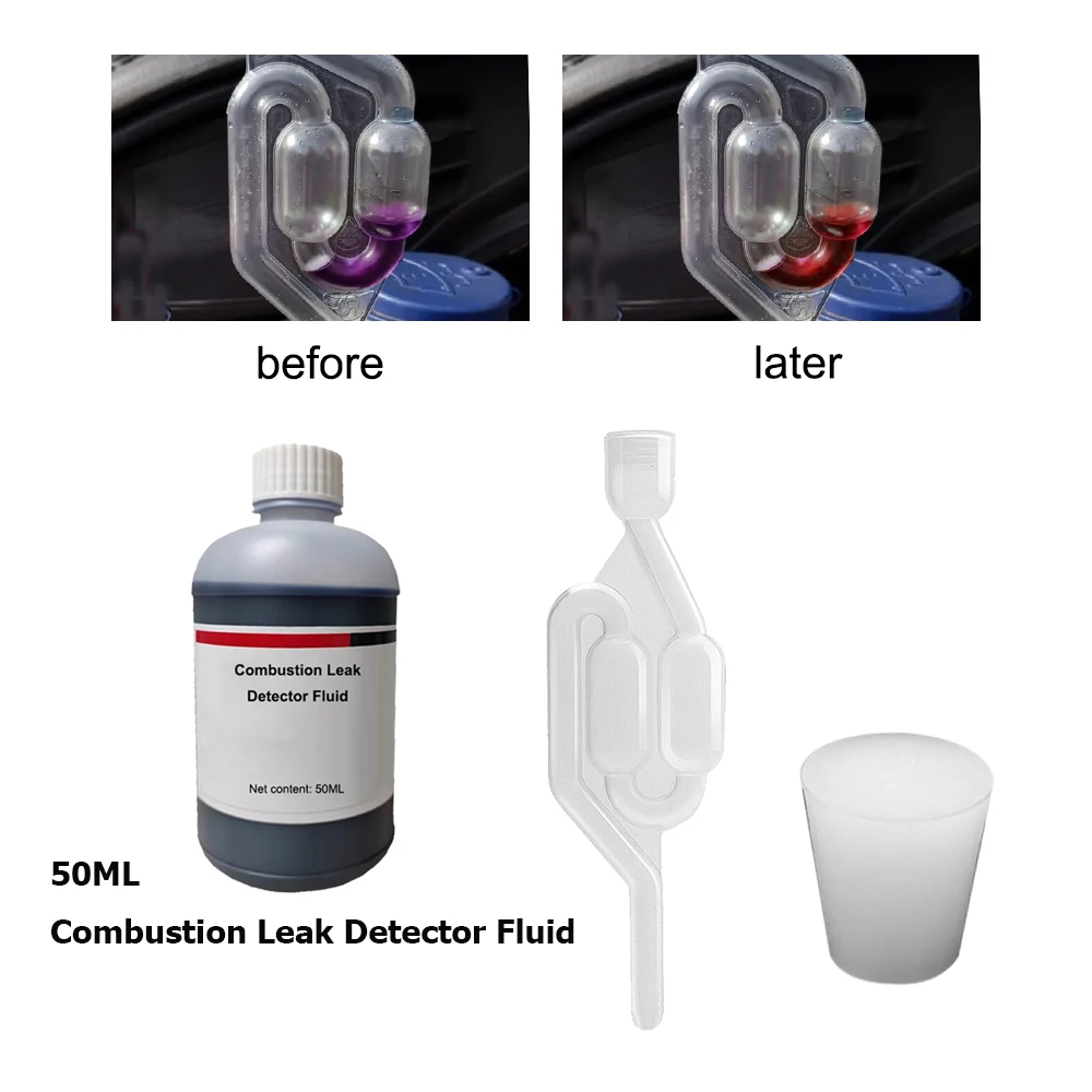 

1 комплект тестера утечки горения, комплект прокладок с выдувной головкой, детектор блока бензина, дизельная жидкость, 50 мл, жидкость 25 тестов, инструмент для ремонта двигателя автомобиля