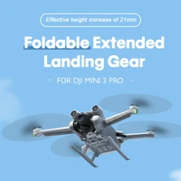 foldable landing gear for dji mini 3 pro extended leg heightened accessories heightening anti fall buffer training frame tripod