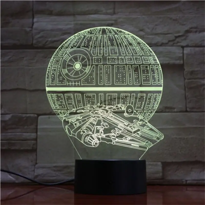 Набор USB-ночников STAR WARS, светящийся белый Дарт Вейдер, черный робот Йода, комплект для создания атмосферы у кровати. (art.: 3920d8a7bb54d) - 3920d8a7bb54d