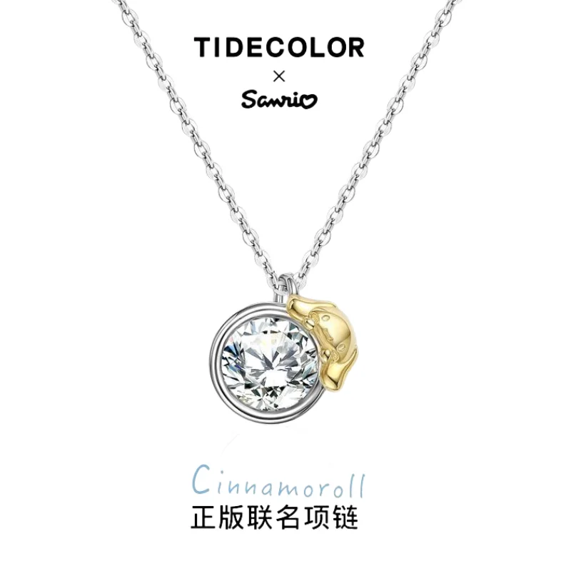 HelloKitty Sanrio cinnamonoll Стерлинговое Серебро kawaii ожерелье светильник роскошные