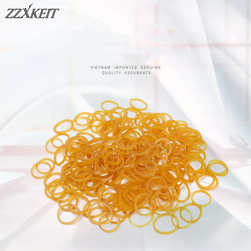 

13*1.4mm Yellow Office Rubber Ring Rubber Bands Strong Elastic Bands Stationery Holder Band Loop School Office Supplies
