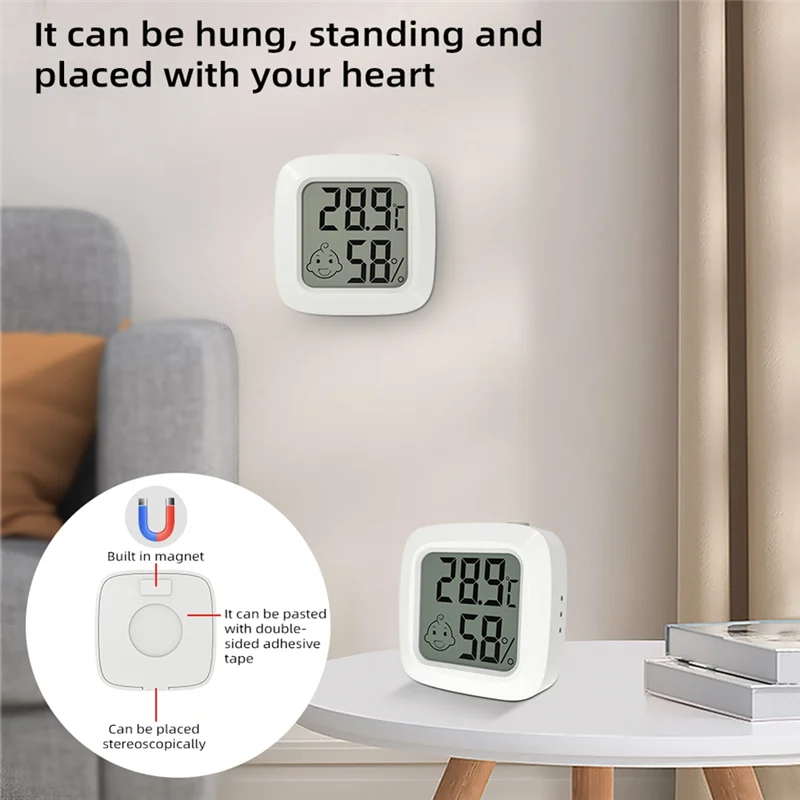 Цифровая метеостанция Мини термометр-гигрометр с ЖК дисплеем измеритель