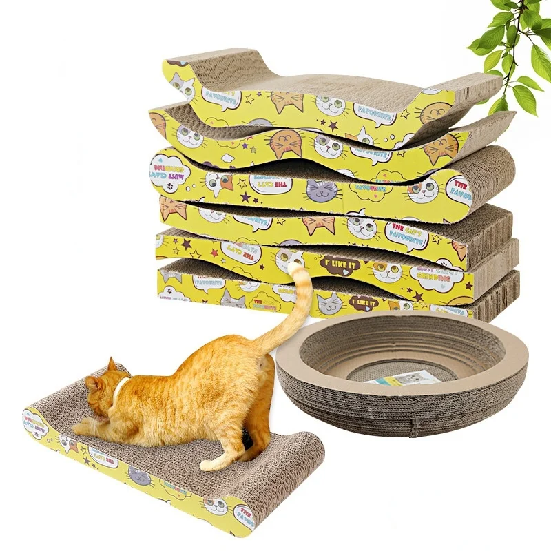 

KIMPETS Cat Toys Cat Scratching Board Claw Grinder Corrugated Paper Cat Supplies Wear-resistant Scratcher