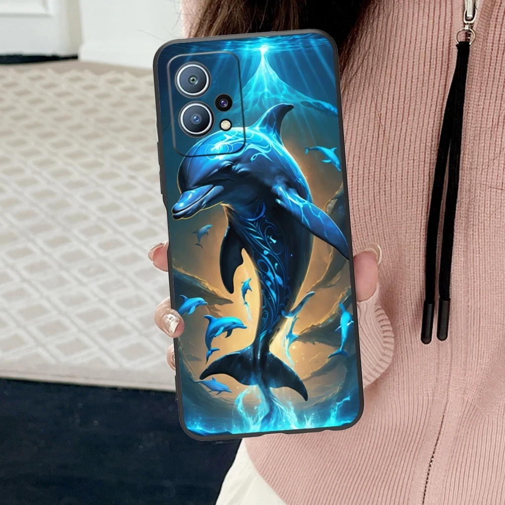 Чехол для мобильного телефона с изображением дельфина Huawei P60 P50 P40 P30 P20 P10 P9 P8 Pro Lite