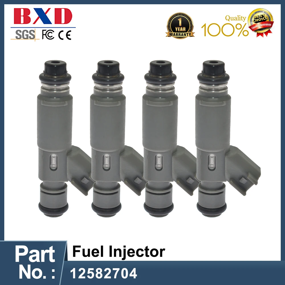 

1/4 шт. 12582704 топливный инжектор для CHEVROLET COBALT MALIBU, PONTIAC G4 G5 G6 SOLSTICE, SATURN AURA