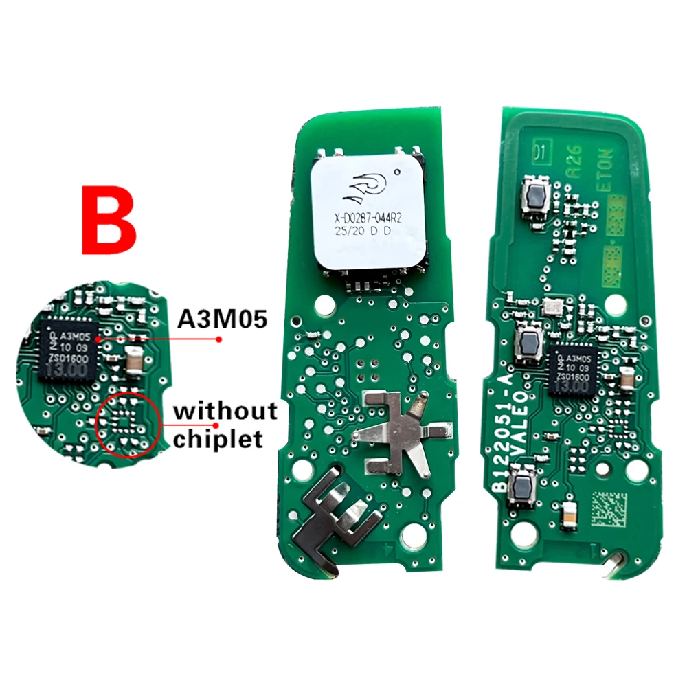 CN 009047   OEM A3M15 A3M05 A3M65 Чип для Peugeot 5008 508 Smart Key PCB 2020 3 кнопки IM3A AES NCF29A1 IM3A 434 МГц Keyless Go