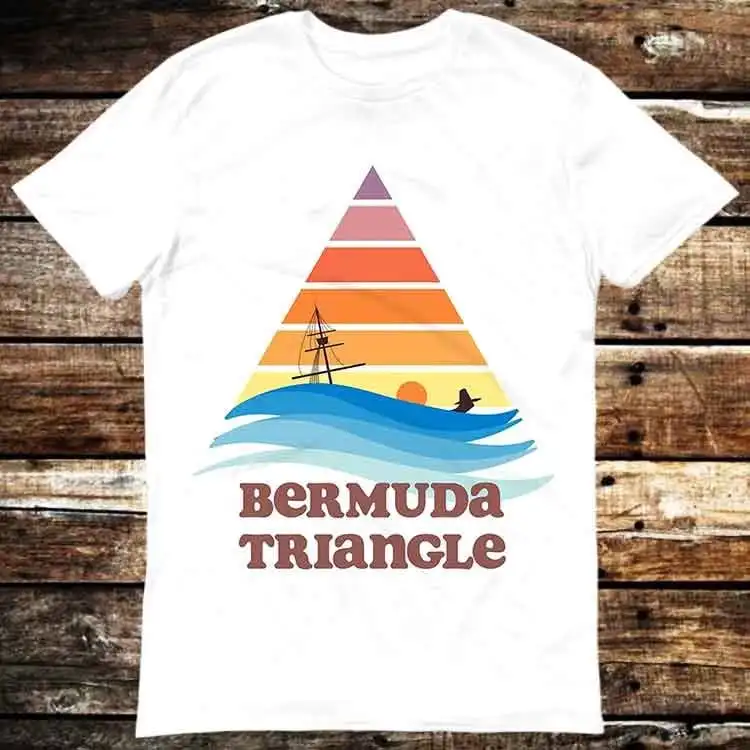 Бермудский треугольный океан загадка миф футболка мем Топ для геймеров фильмы