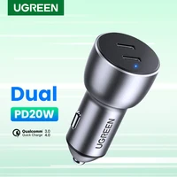 Ugreen 36W Quick Charge 4 0 3 0 USB Car Charger for Xiaomi QC4 0 QC3 0 Type Car Charging for iPhone Charger