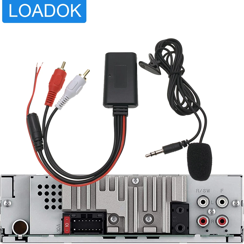 2rca Wireless Aux Audio Wiring Handfree Microphone For Kenwo