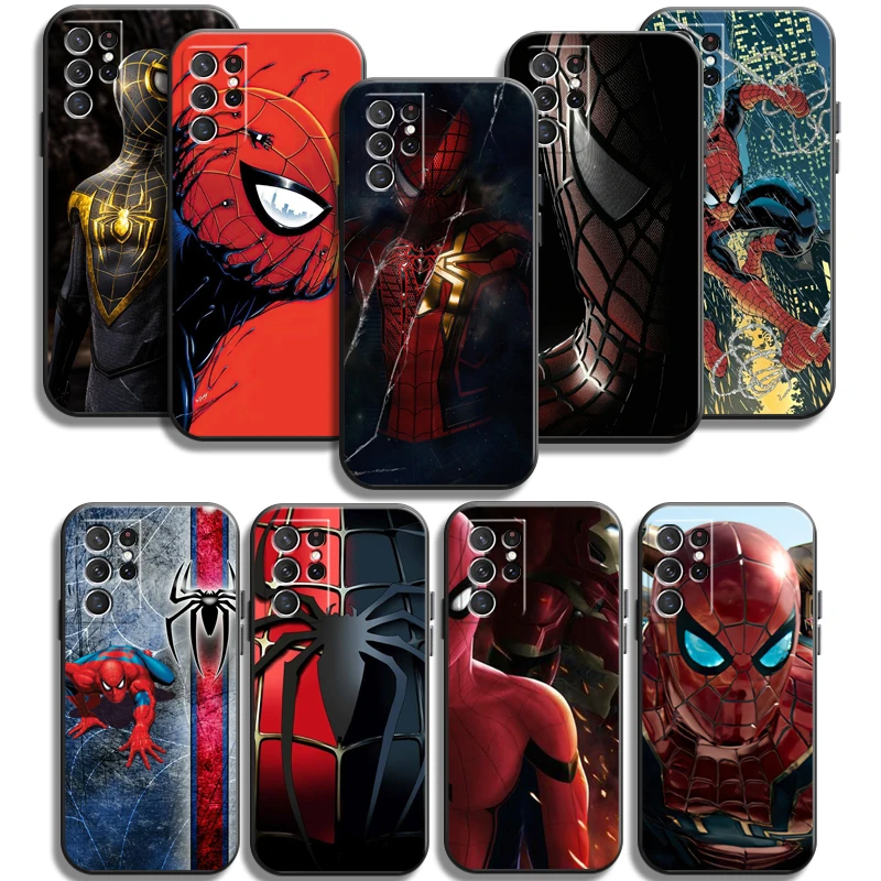 

Marvel Spiderman Phone Cases For Samsung Galaxy A51 4G A51 5G A71 4G A71 5G A52 4G A52 5G A72 4G A72 5G Back Cover Carcasa