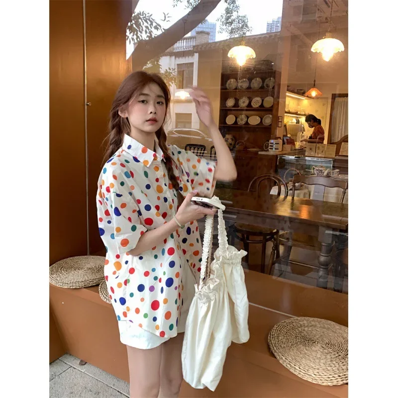 SweetLoose-FitDesign Повседневная рубашка для похудения уменьшающая возраст рубашки с