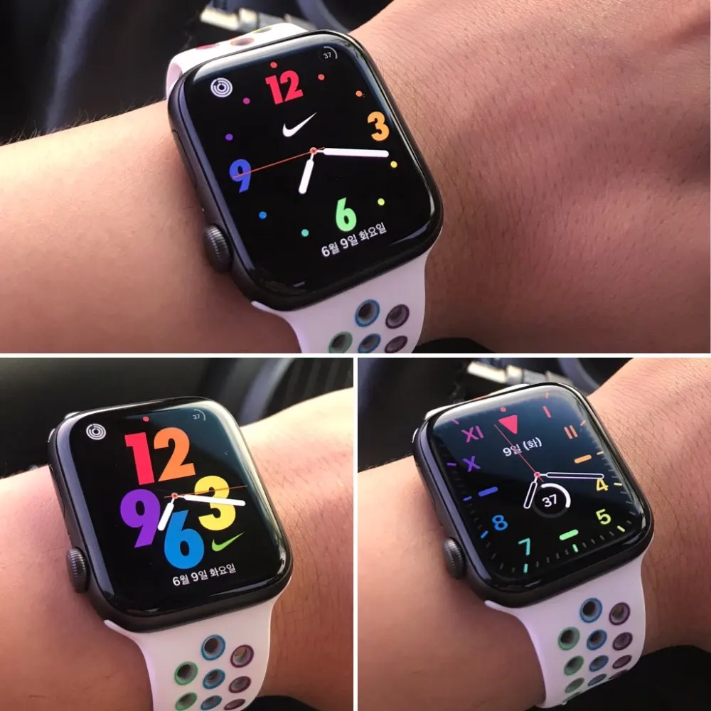 Ремешок силиконовый для Apple watch Band 44 мм 40 42 38 Pride Edition Воздухопроницаемый браслет