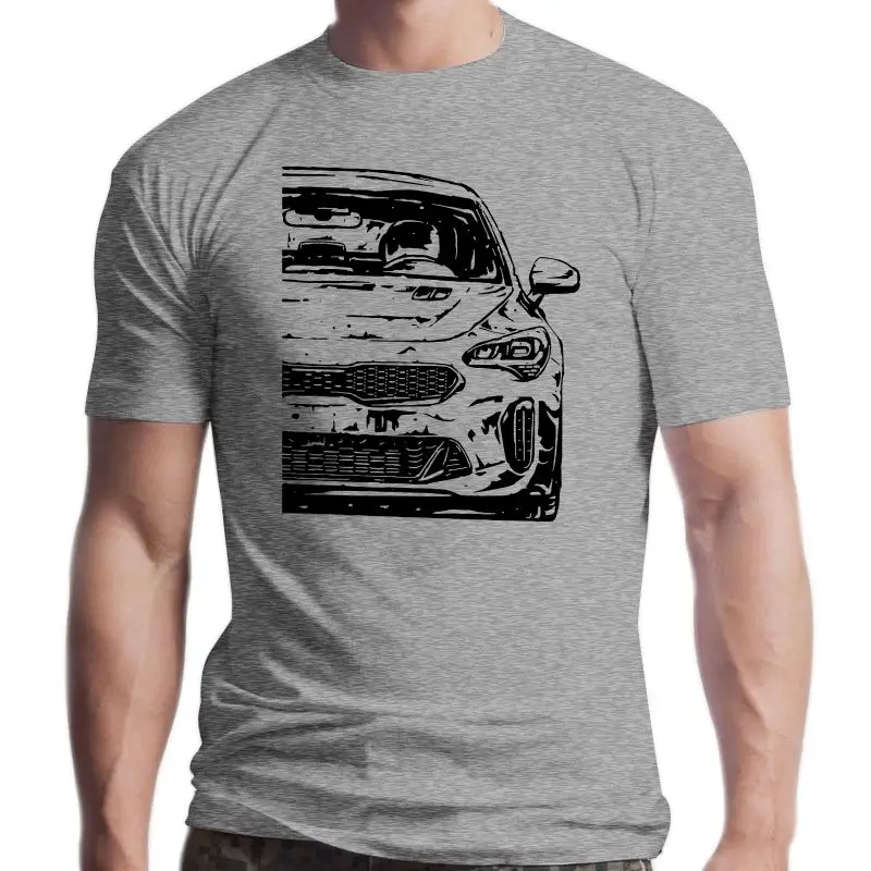 

Baru Kia StingerMeliert 2021 Model Santai 100% Katun Kaos Leher-o