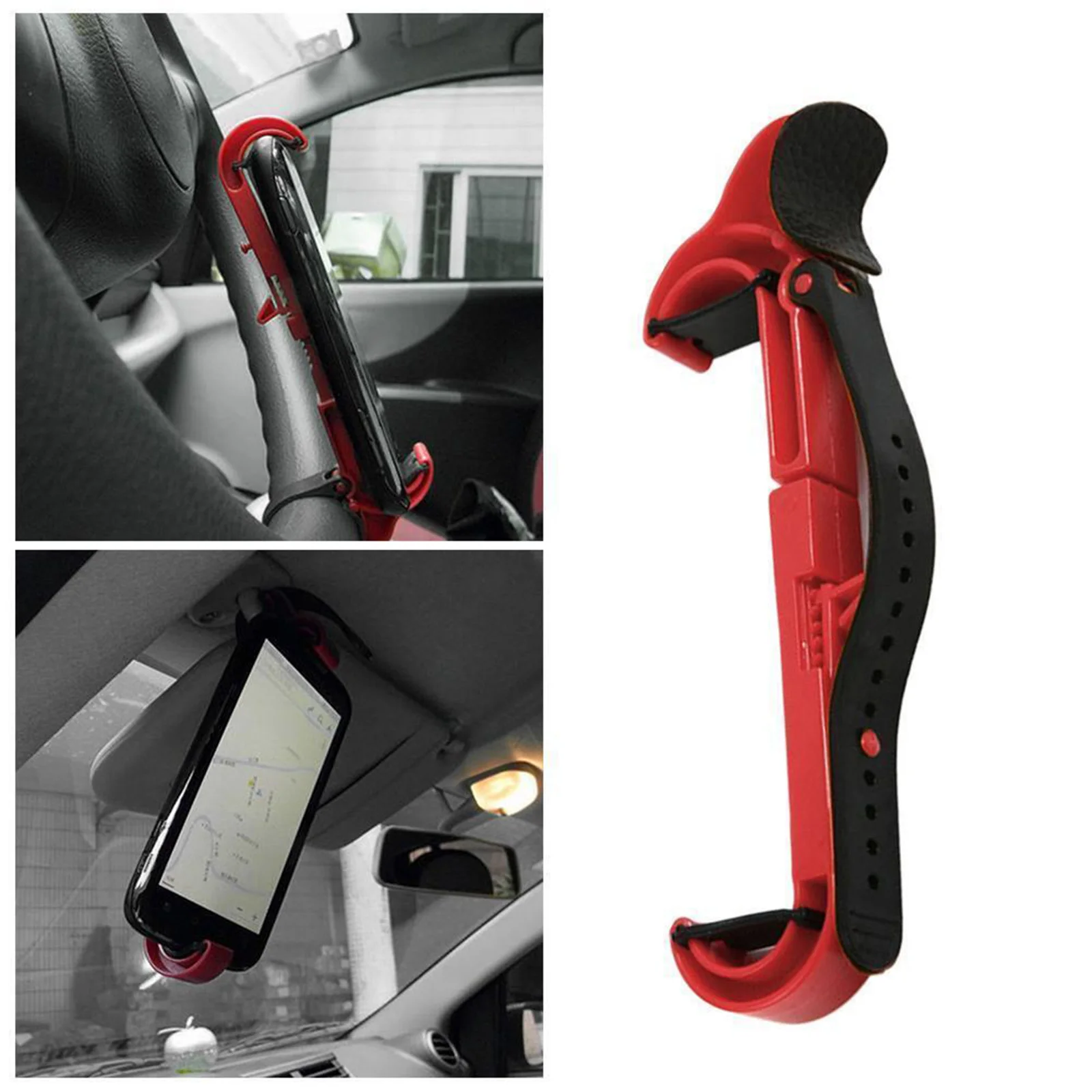 

Brand New Car Steering Wheel Bracket Telescopic Yellow Anti-scratch Anti-slip Automotive Cycling Driving Easier
