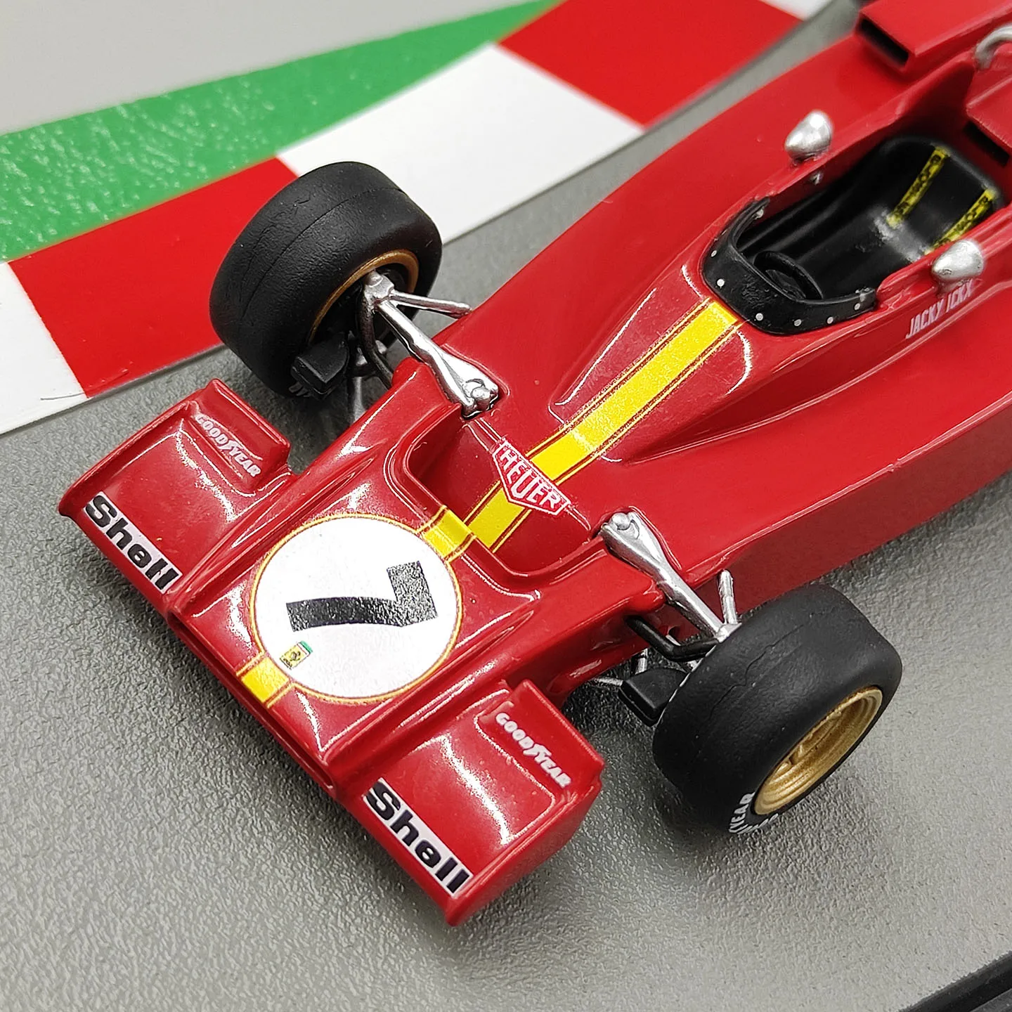 Фото Масштаб 1:43, литая модель из сплава, красный Ferrari 312 B3 1973 года, игрушечные гоночные автомобили, классические модели, ностальгия, подарки для взрослых, сувенир, статичная модель для демонстрации. №2