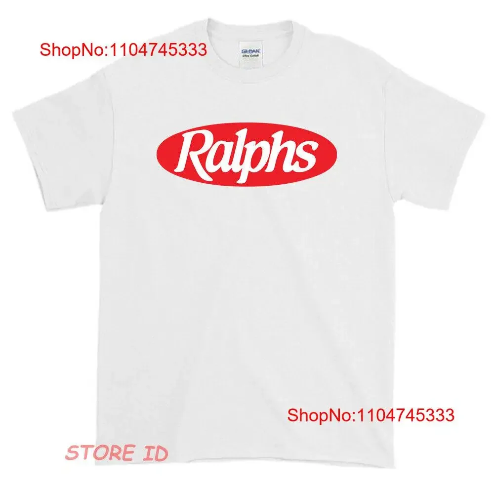 Фото Новая мужская забавная футболка с логотипом Ralphs Groceries Pharmacy, размер S XXL, винтажная стираная мягкая уличная футболка с графикой, повседневная №1