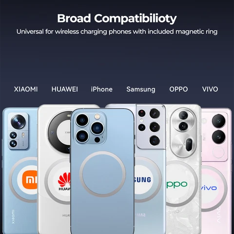 MOVESPEED S05 Магнитный внешний аккумулятор емкостью 5000 мАч, тонкий беспроводной внешний аккумулятор для MagSafe Powerbank для iPhone 16, 15, 14, 13, Samsung 24