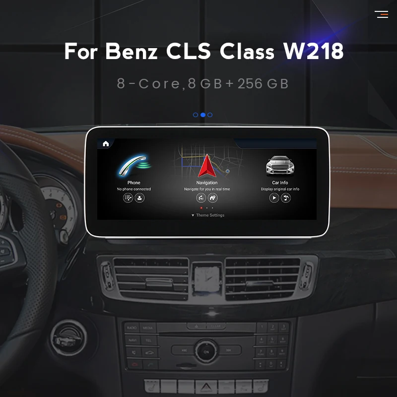 Автомобильный радиоприемник на Android 12 BT Carplay для Benz CLS Class W218 CLS260 CLS320 CLS350 CLS400 CLS500