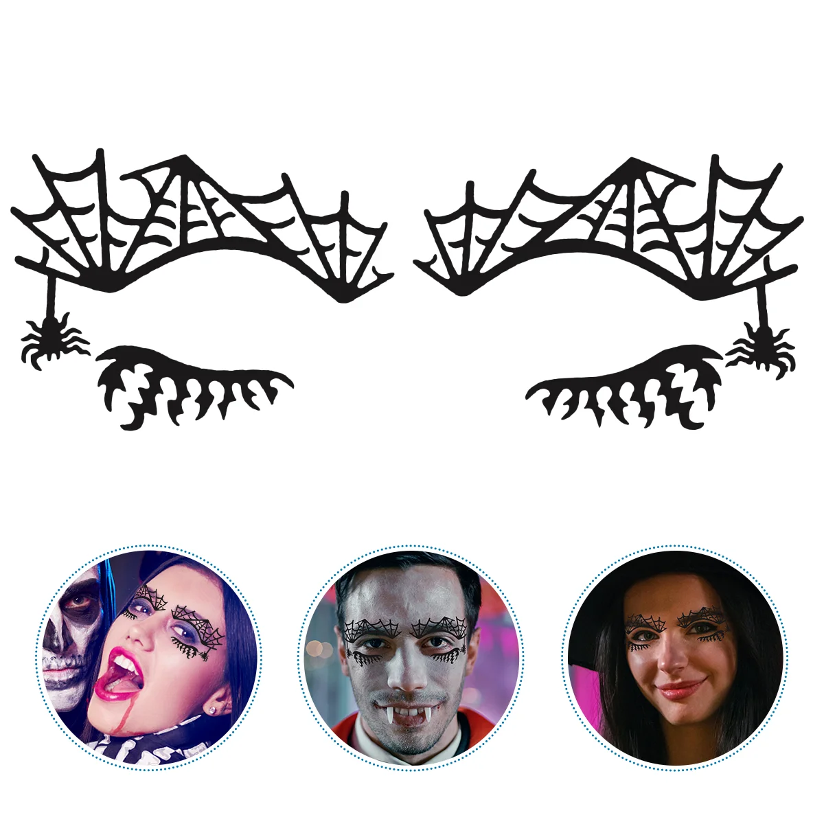 

3 Pairs Makeup Stickers Eye Makeup Stickers Scar Stickers Stickers
