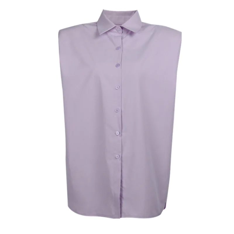 

Spring/Summer 2022 New Casual Loose Cover Meat Slimming Sleeveless Long Shirt Women