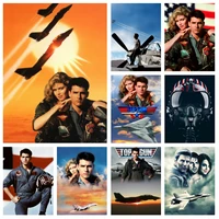 diy top gun film diamond painting accessories classic movie cross stitch embroidery picture mosaic craft full drill home decor