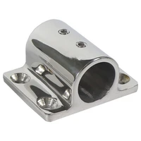 durable 316 stainless steel marine boat hand rail fitting 90 degree stanchion rectangle base mount