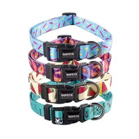 new colorful dogs collar double layer fabric pets dog collar traction dog leash pet cat dog harness and dog puppy accessories