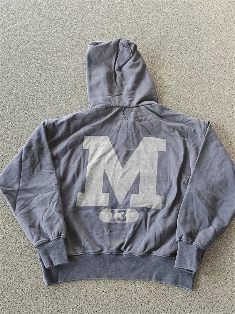 Мужская повседневная толстовка с капюшоном из чистого хлопка