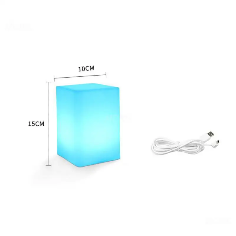 

Tuya Wifi Smart Night Light Cube MP APP Control RGB LED Desk Lamp Coffee Bar Party Table Light Work With Alexa Google Home/Echo