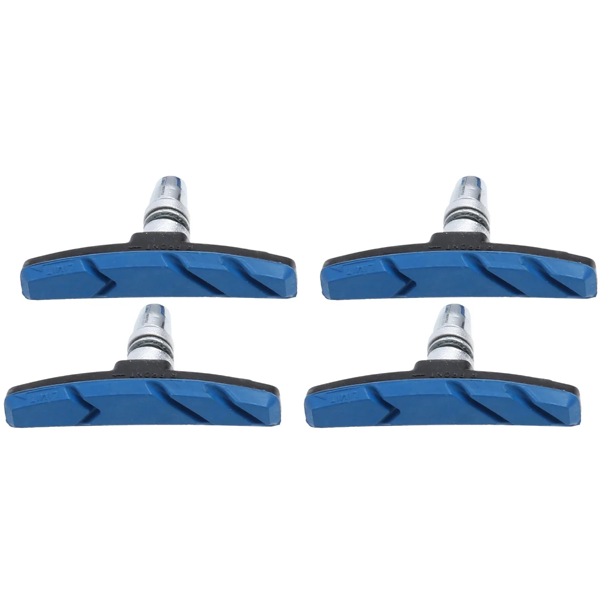 

2 Pairs of Mountain Road Cycling Bike V Brake Pads Braking Shoes Blocks Cycling Accessories for MTB V-brake System (Blue)