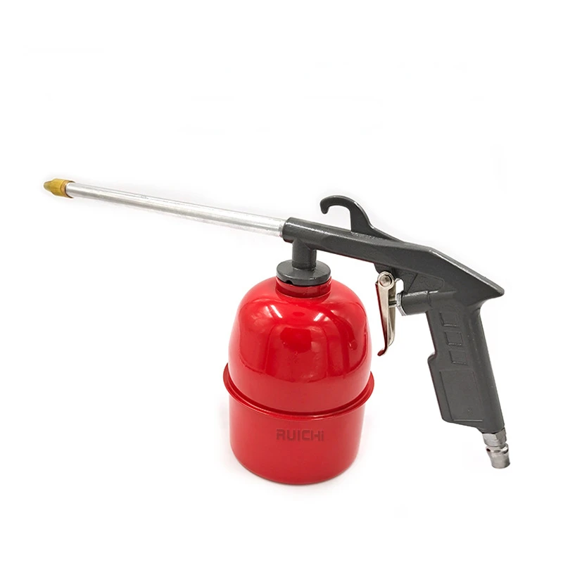 

1 Pcs Zinc Aalloy Pneumatic Car Engine Cleaning GgunRed Pot Gray Car Repair Engine Oil Channel Cleaning Gun