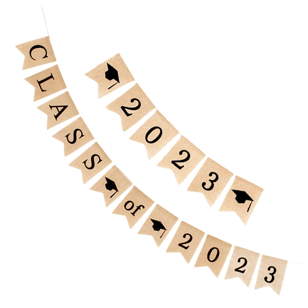 

1 Set Graduation Party Bunting Graduation Party Hanging Flag Graduation Party Decoration Class Of 2023 Bunting