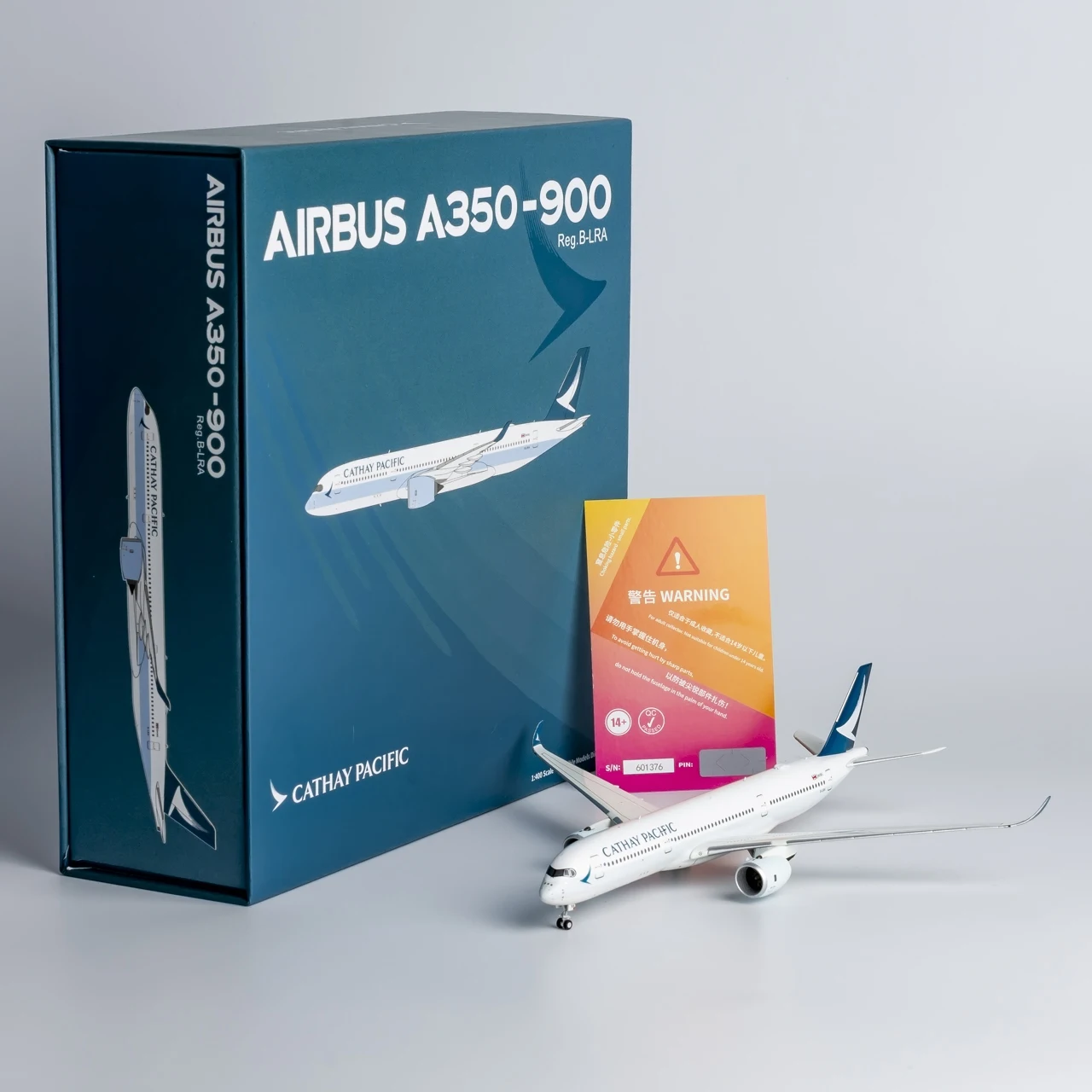 39076 Коллекционный самолет из сплава в подарок модель NG 1:400 Cathay Pacific Airbus A350-900 литая