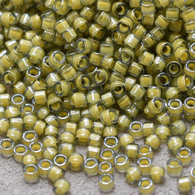 Японские бусины из семян миюки с цветной подкладкой 1 6 мм флуоресцентные цветные