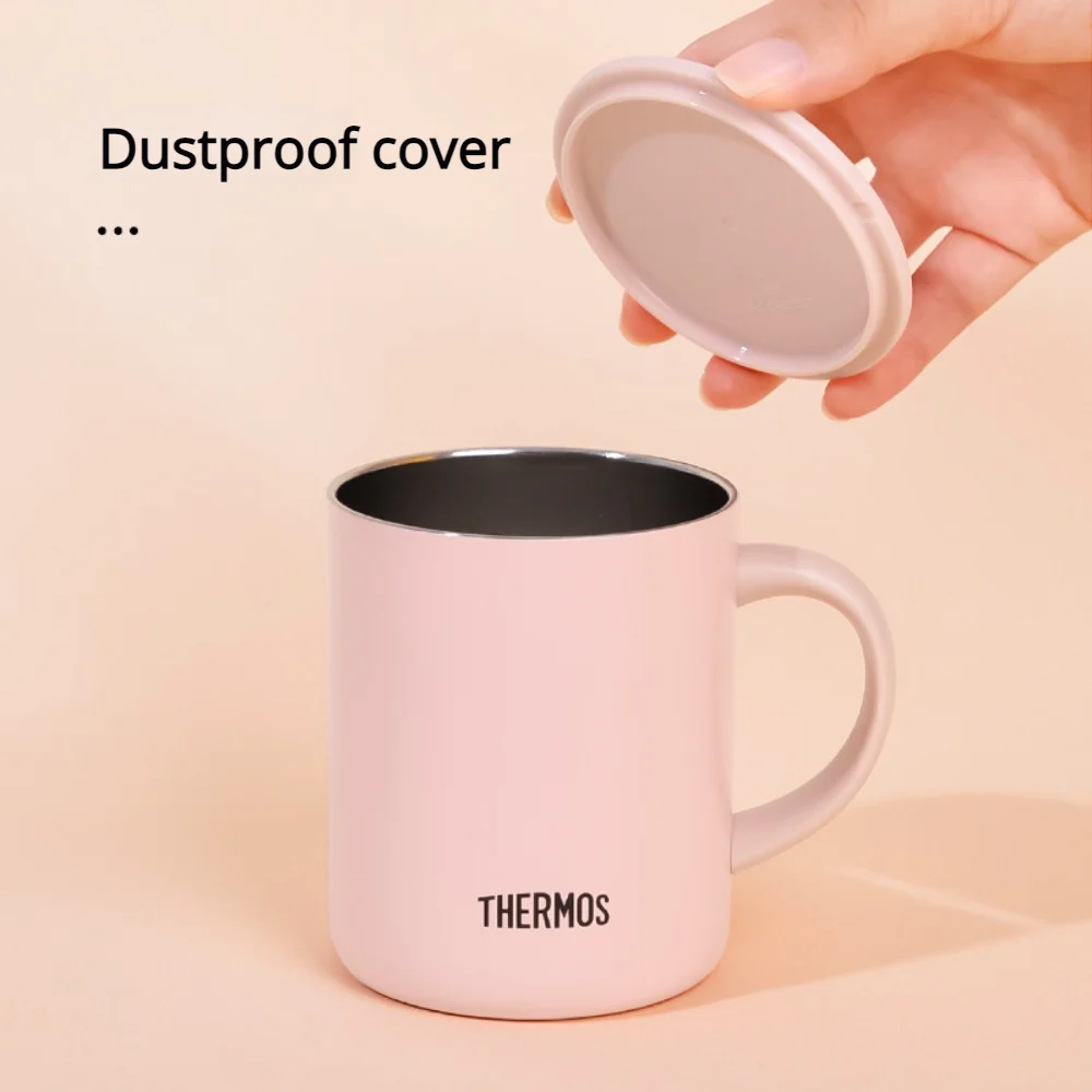 Кружка THERMOS, кружка с ручкой, 450 мл, термос из нержавеющей стали, герметичная кофейная кружка и чашка для молока для офиса, без BPA (art.: 3920d450d1bbf) - 3920d450d1bbf