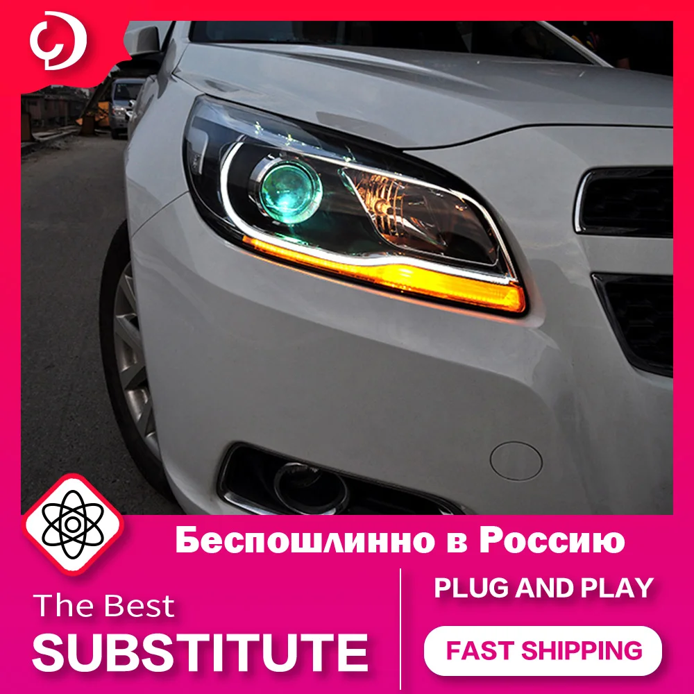 AKD Car Styling Headlights for Chevrolet Malibu 2012-2014 LED Headlight DRL Head Lamp Led Projector Automotive Accessories