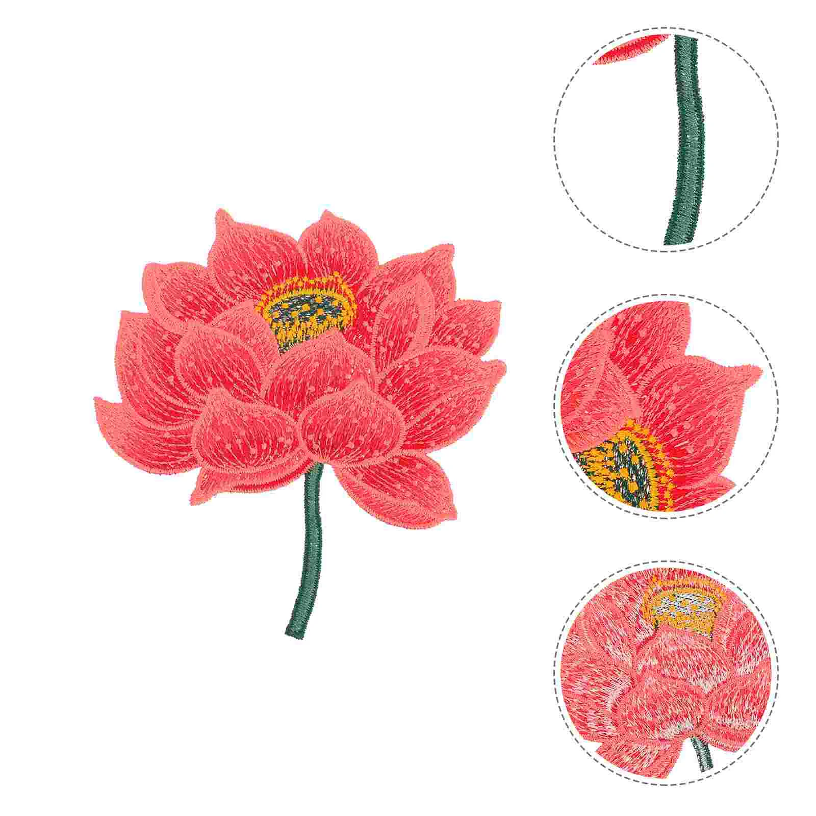 

Patchapplique Lotusiron Flower Embroidered Sticker Appliques Clothclothing Sewing Clothes Ethnicembroidery Sewblooming Shoes Hat
