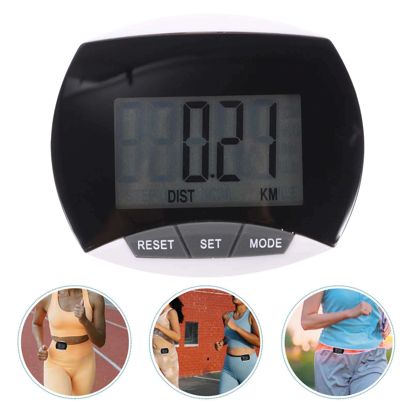 

Pedometersupplies Digital Walking Lcd Run Step Running Accessories Fitness Information Tool