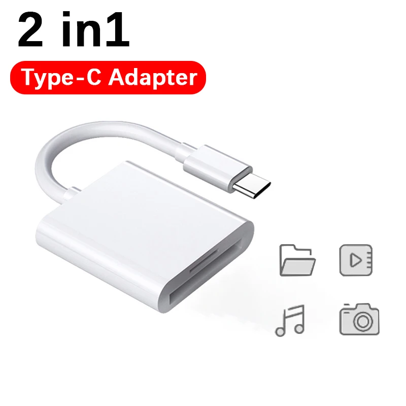 

2 в 1 USB Type C SD TF адаптер для карты памяти Huawei Xiaomi Samsung Мобильный телефон SD TF кардридер преобразователь данных для камеры