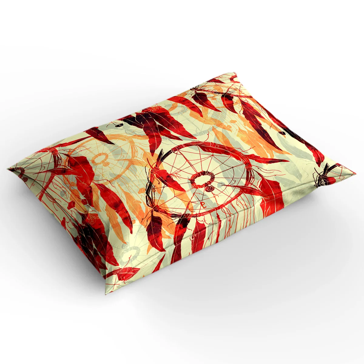 Комплект постельного белья с пододеяльником и наволочкой в этническом стиле |