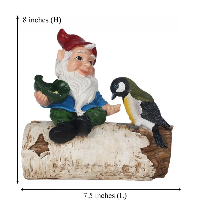 

Новинка 2023, статуя с белой бородой, статуя эльфа из смолы, уличное украшение для дома, украшение для двора и сада