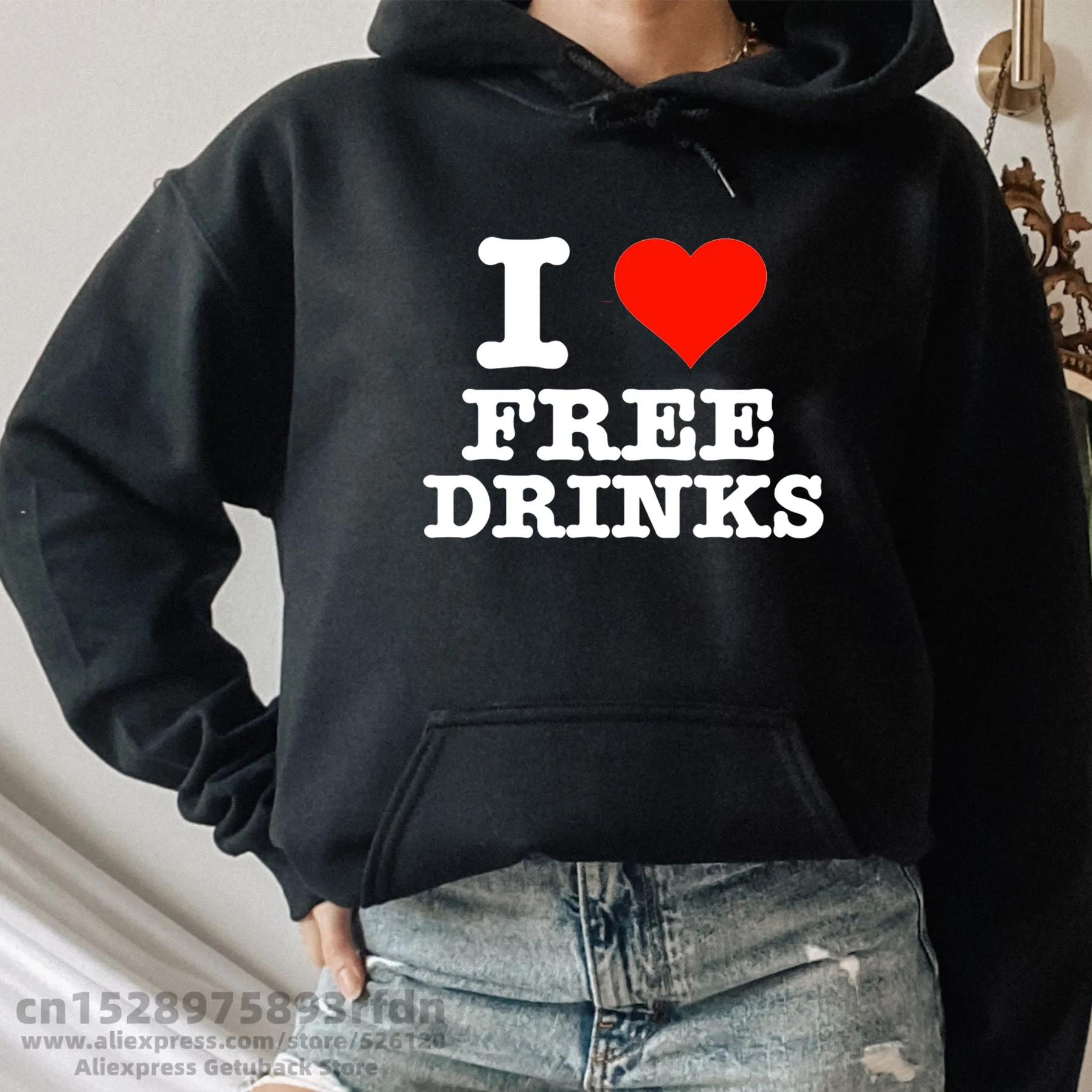 

Женская толстовка с надписью «I Love NY New York I Love Paris»