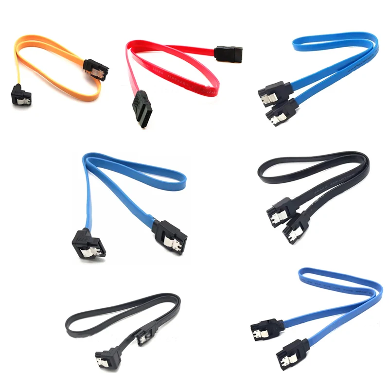 

6 ГБ/сек. Sata 2,0/3,0 Ssd кабель для последовательной передачи данных 8-жильный медный гибкий кабель для передачи данных SATA3.0 твердотельный накопит...