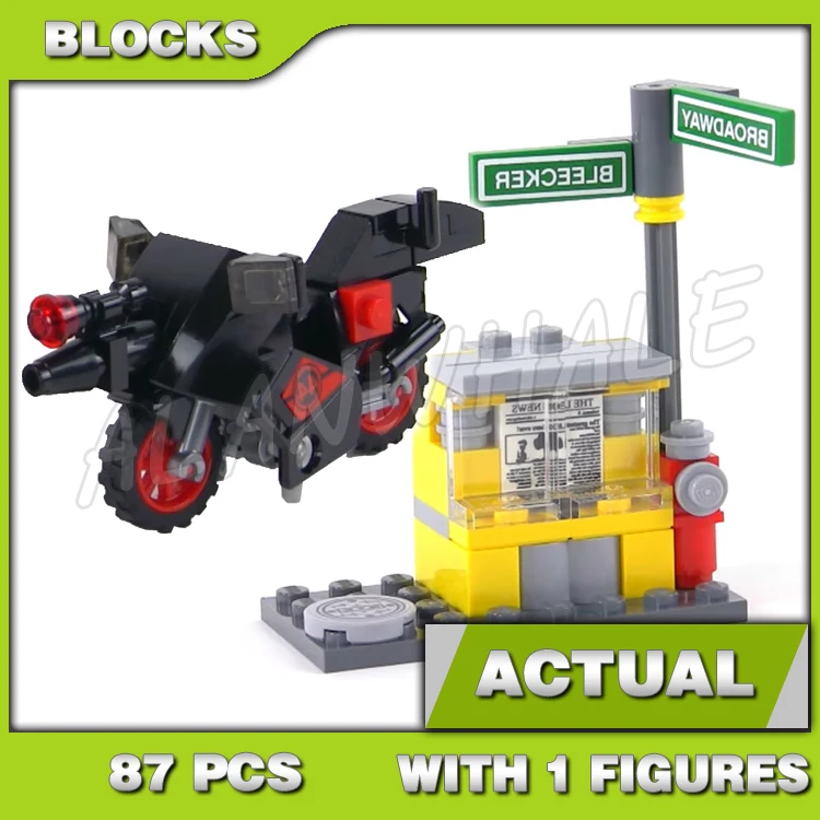 

87 шт., торговый автомат Shinobi, черепаха, каai, велосипед, мотоцикл, газета, торговый автомат 10261, игрушка-конструктор, совместимая с моделью