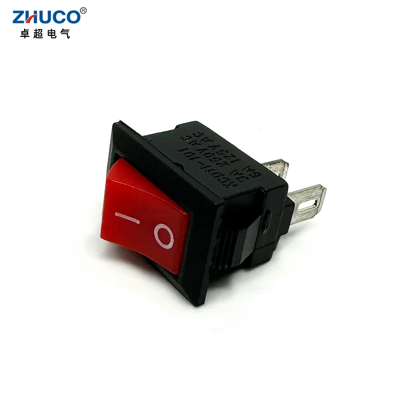 

1PC KCD11-101-2P-R 15X10mm Panel Size 3A/250VAC 9x13 Mounting ON-OFF 2 Pins SPST Snap-in Red Mini Power Rocker Switch No LED