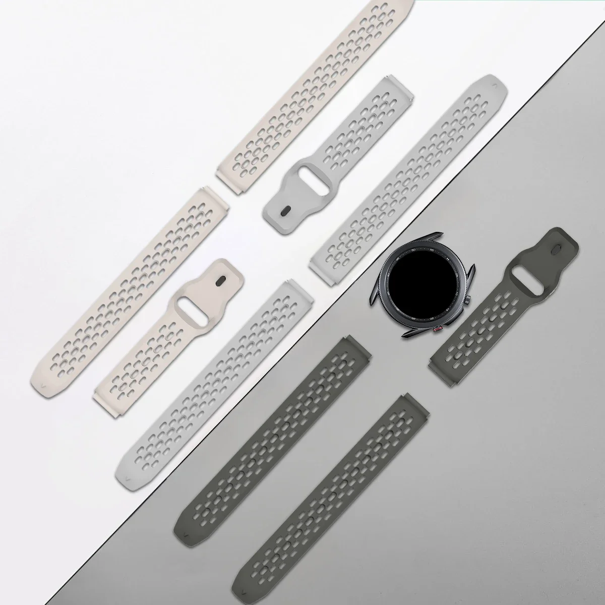 Ремешок силиконовый для Samsung Galaxy Watch 6 5 4 40 мм 44