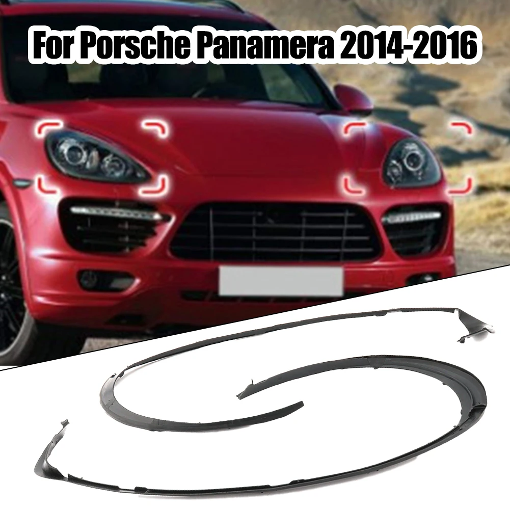 

Decorative Strip For Porsche Panamera 2014-2016 Right 1 Pair 2PCS Front 14-16 Decorative Strip Easy To Install