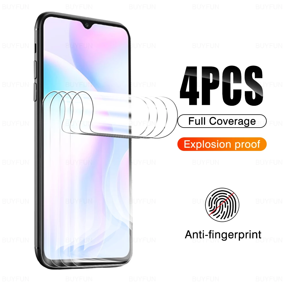 

4 шт., гидрогелевые пленки для Xiaomi Redmi 9a 9c nfc 9i 9t 8a 7a 7 pro 6 pro 5a